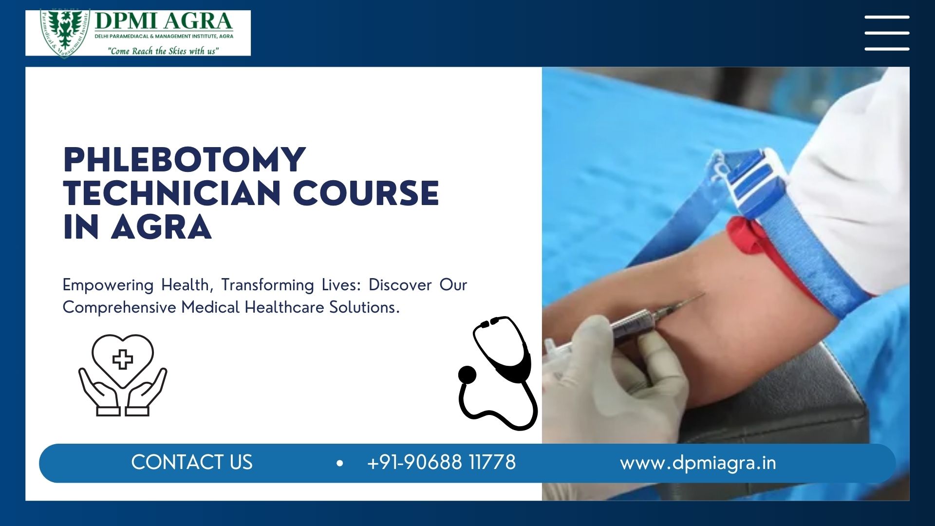 How a Phlebotomy Technician Course in Agra Can Elevate Your Future in the Medical Field