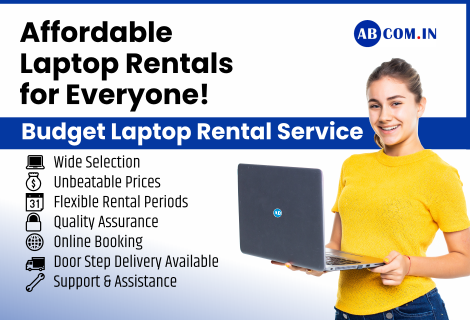 Laptop on Rent in Laxmi Nagar, Delhi | Abcom: Your Trusted Rental Partner