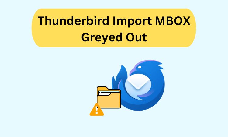 Thunderbird Import MBOX Greyed Out? Here’s Why & How to Fix It