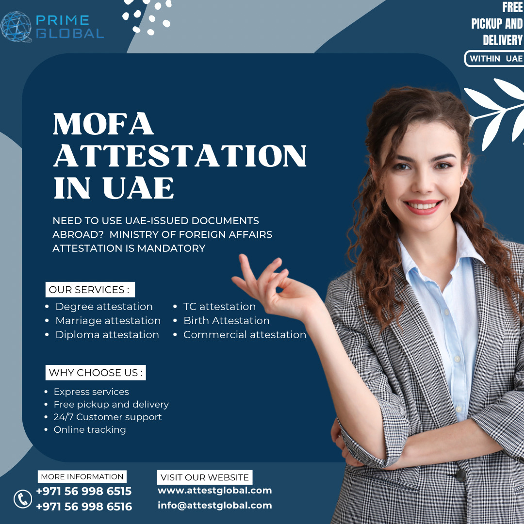 MOFA Attestation for UAE Residency: Services & Requirements