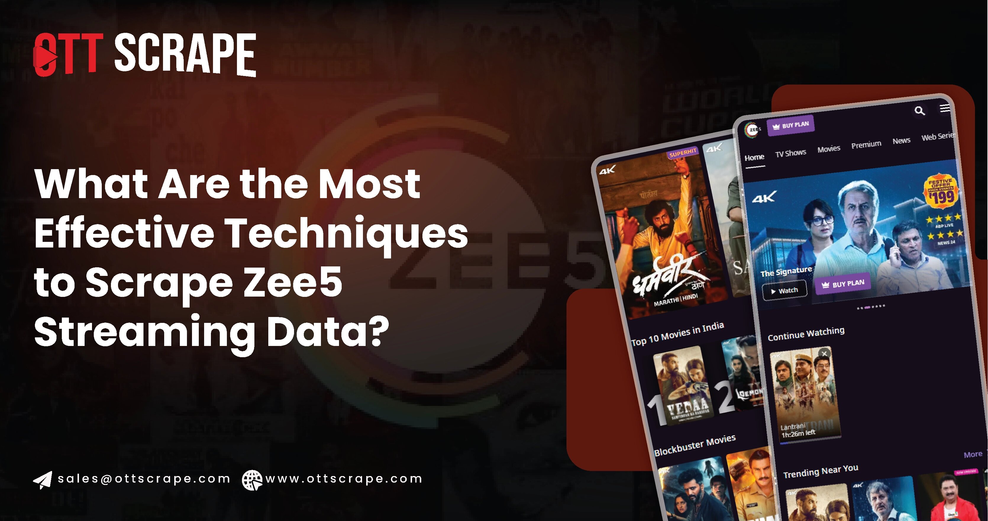 Effective Techniques to Scrape Zee5 Streaming Data