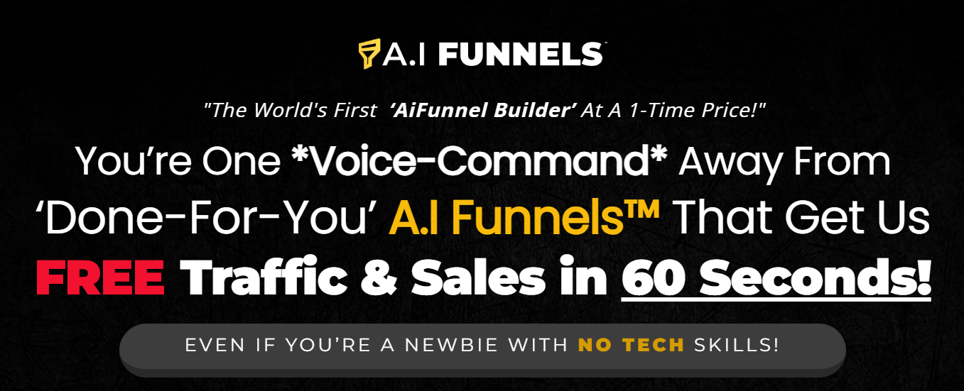 A.I Funnels Review: Simplify the creation of sales funnels by utilizing A.I
