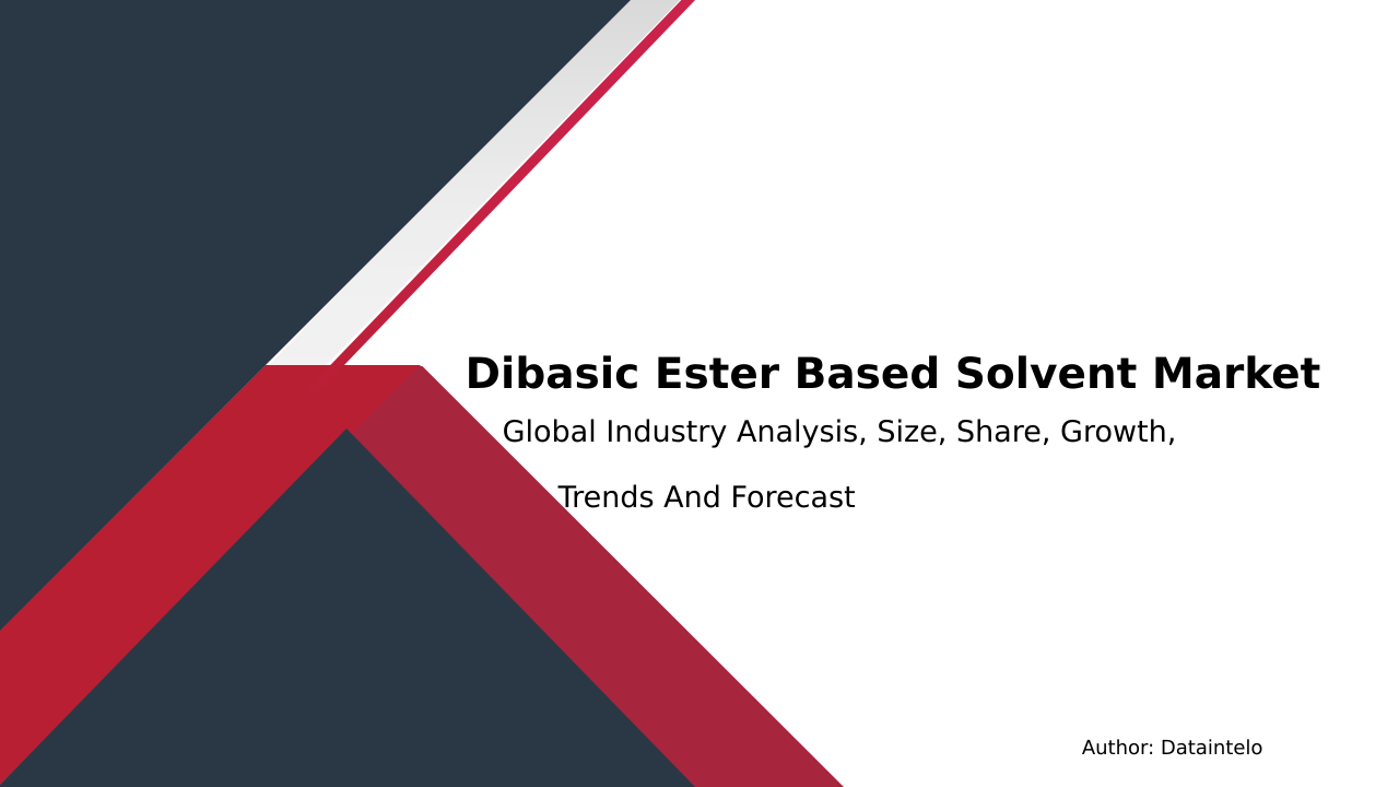 Key Drivers in the Dibasic Ester Based Solvent Market by 2032