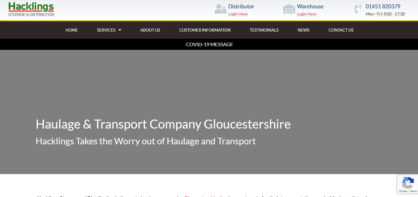 Why should you choose Hackling transport as Right Road Haulage Partner ?