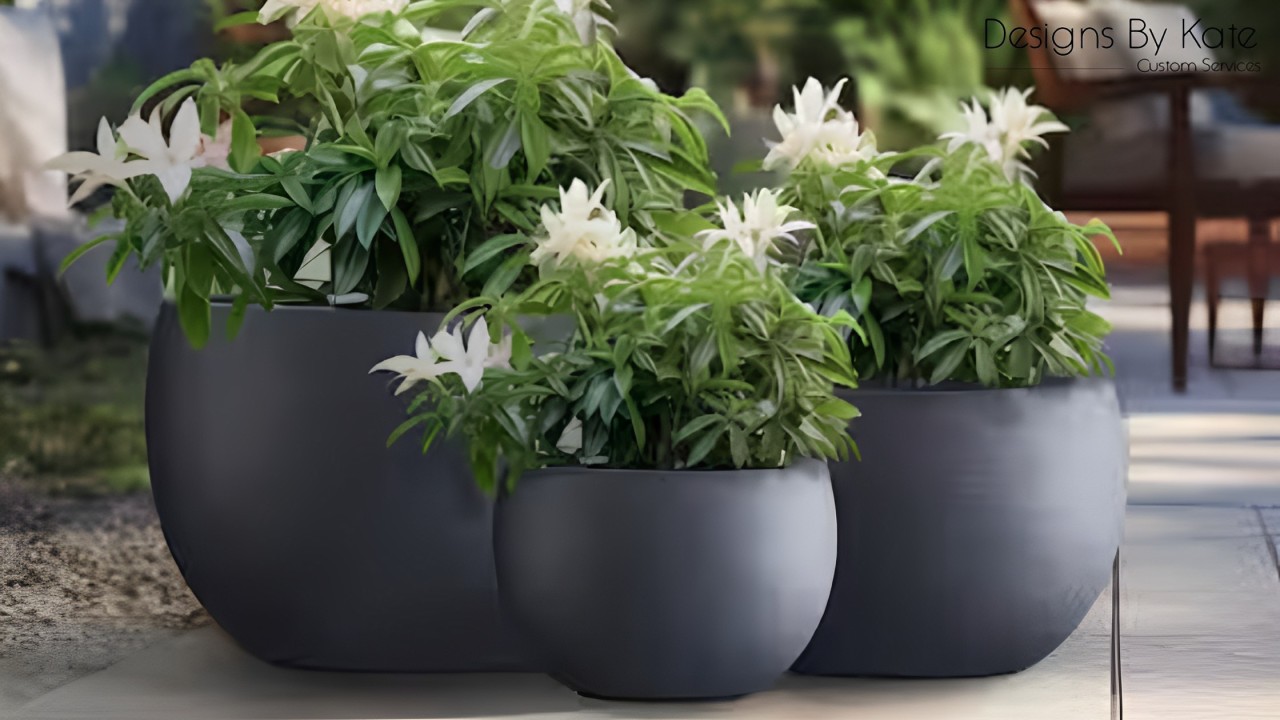 Enhance Your Outdoor Space with Designer Outdoor Pots by Designs by Kate