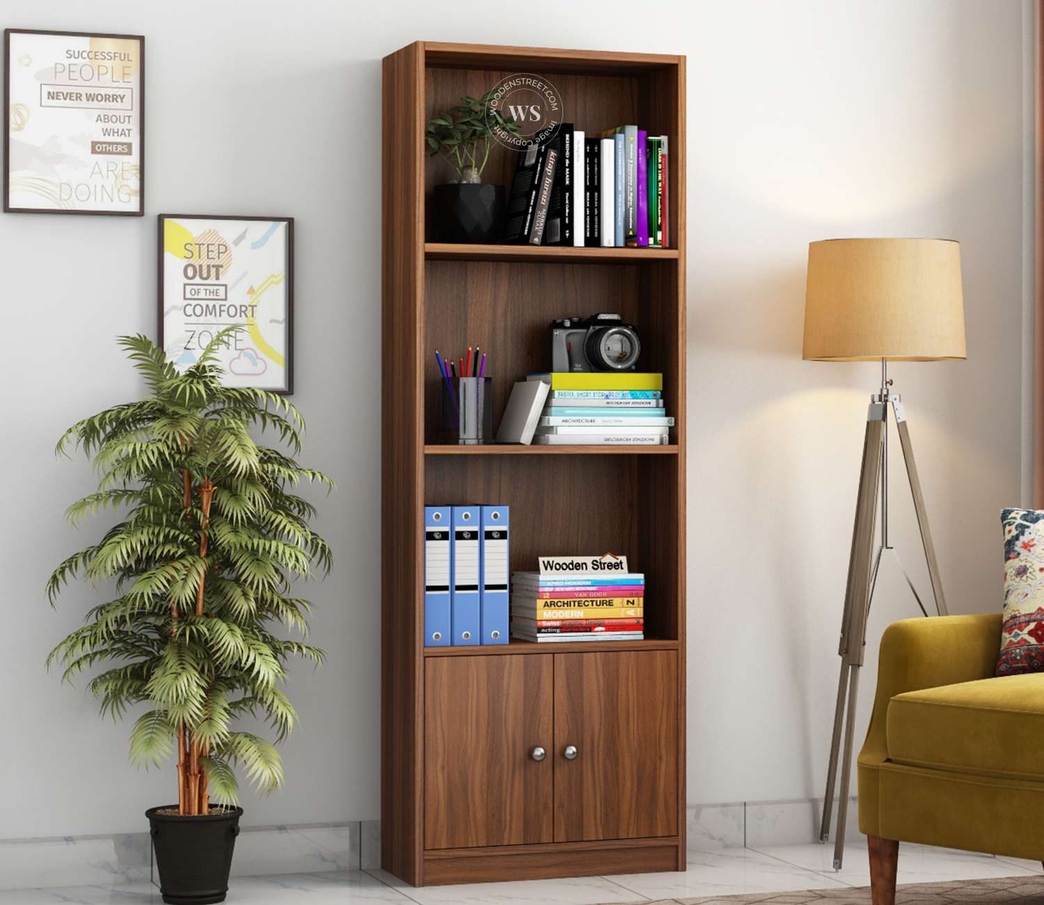 How Can I Make My Bookshelves More Functional | Wooden Street