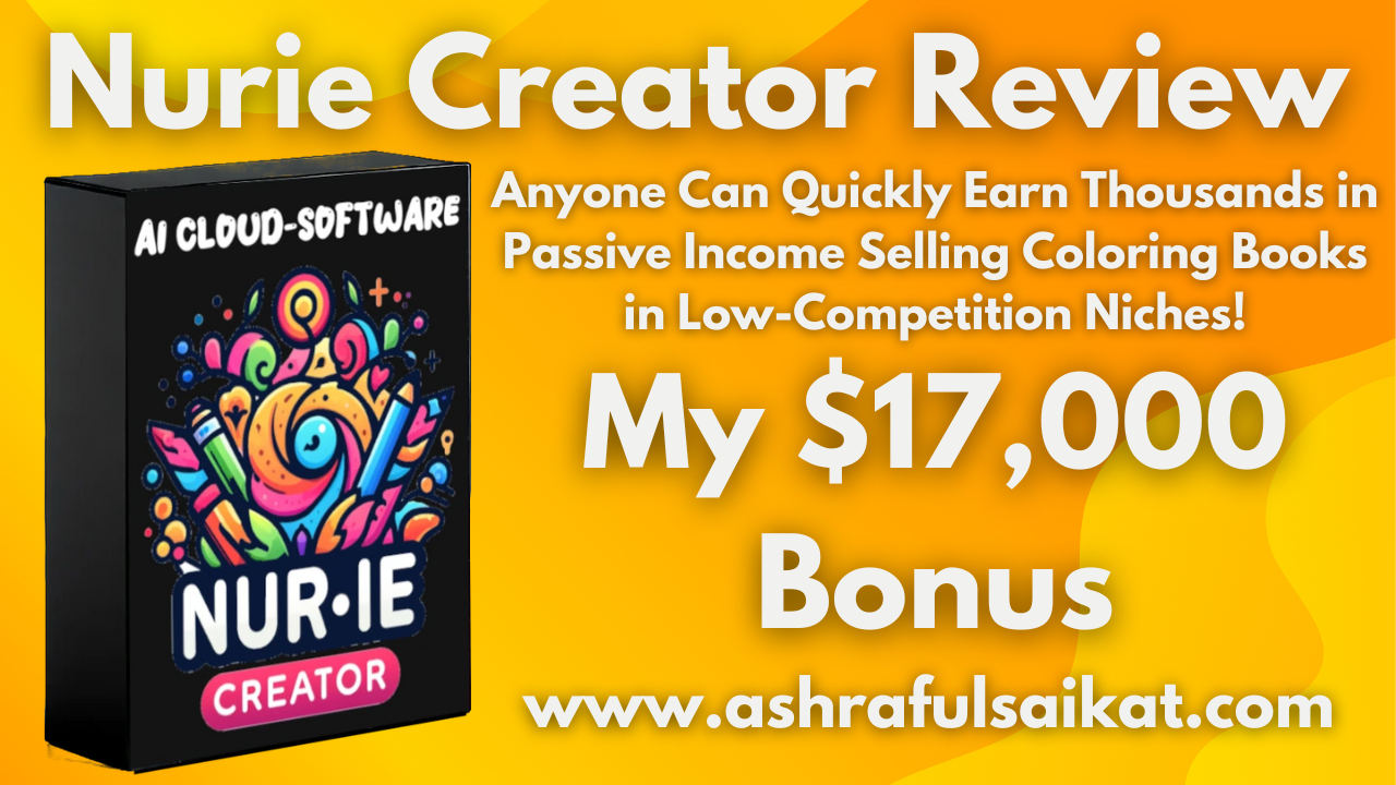 Nurie Creator Review – Passive Income Selling Coloring Books (By Ike Paz)