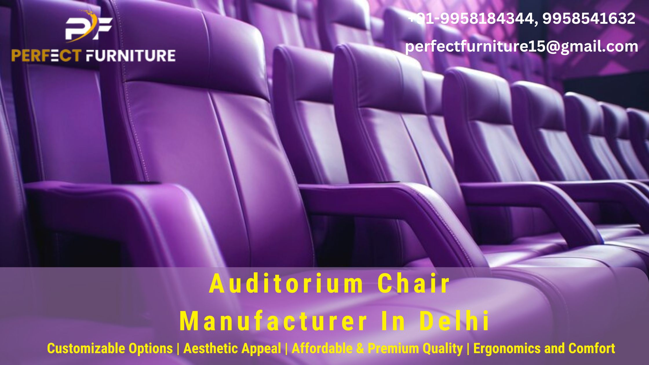Top Trends in Auditorium Chair Designs by Leading Manufacturers in Delhi