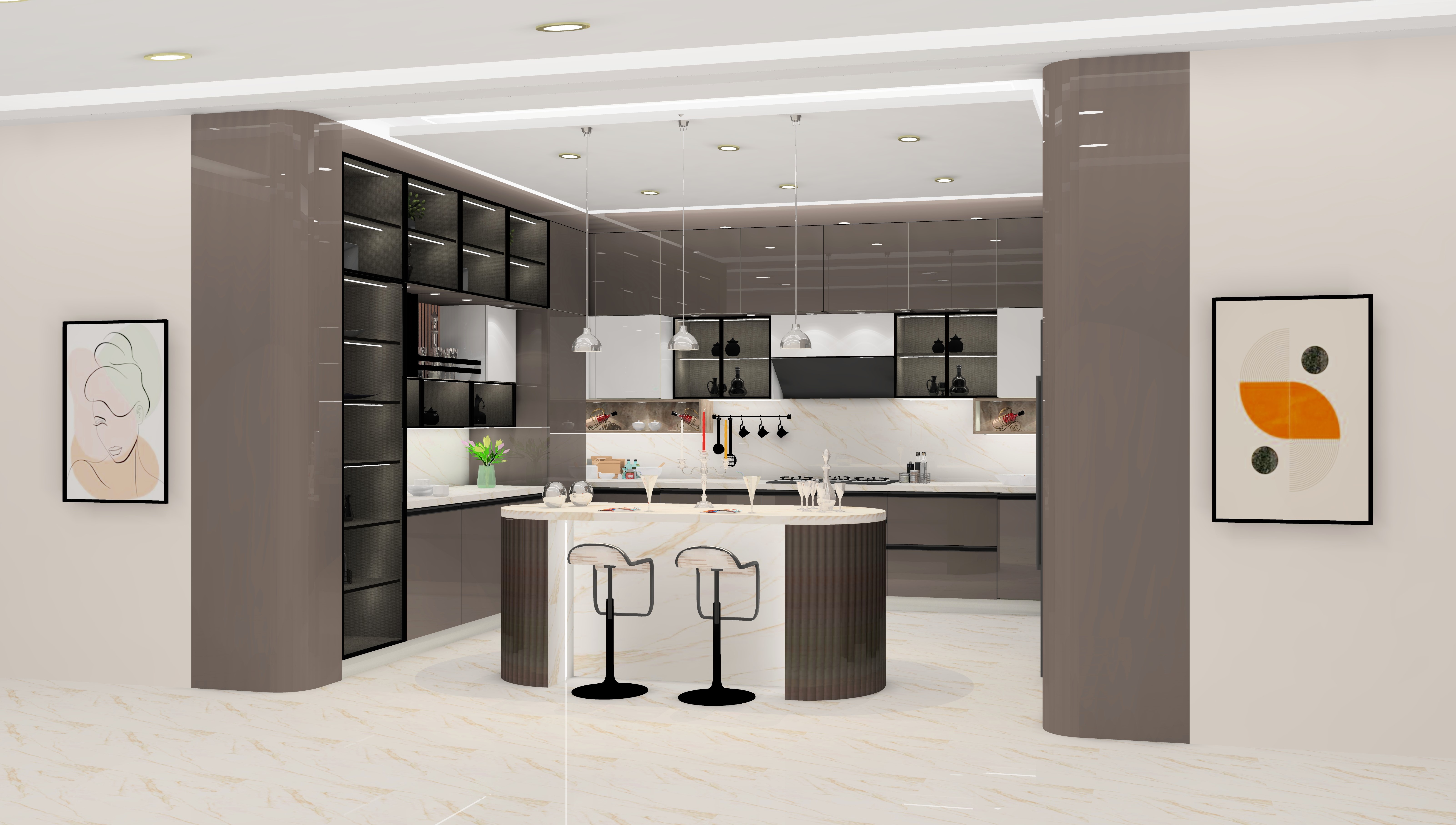 Hidden Storage Options in Modular Kitchen Design