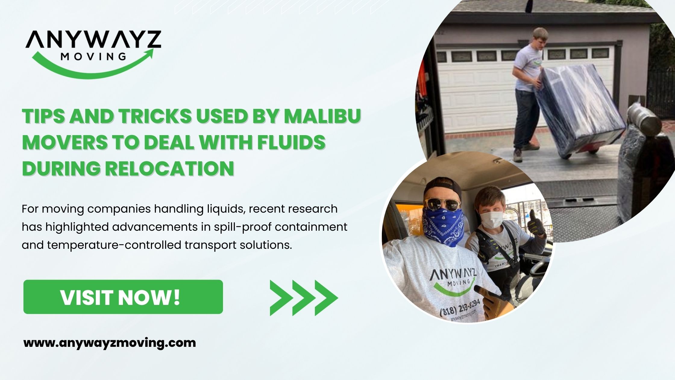 Tips and Tricks Used by Malibu Movers to Deal with Fluids During Relocation