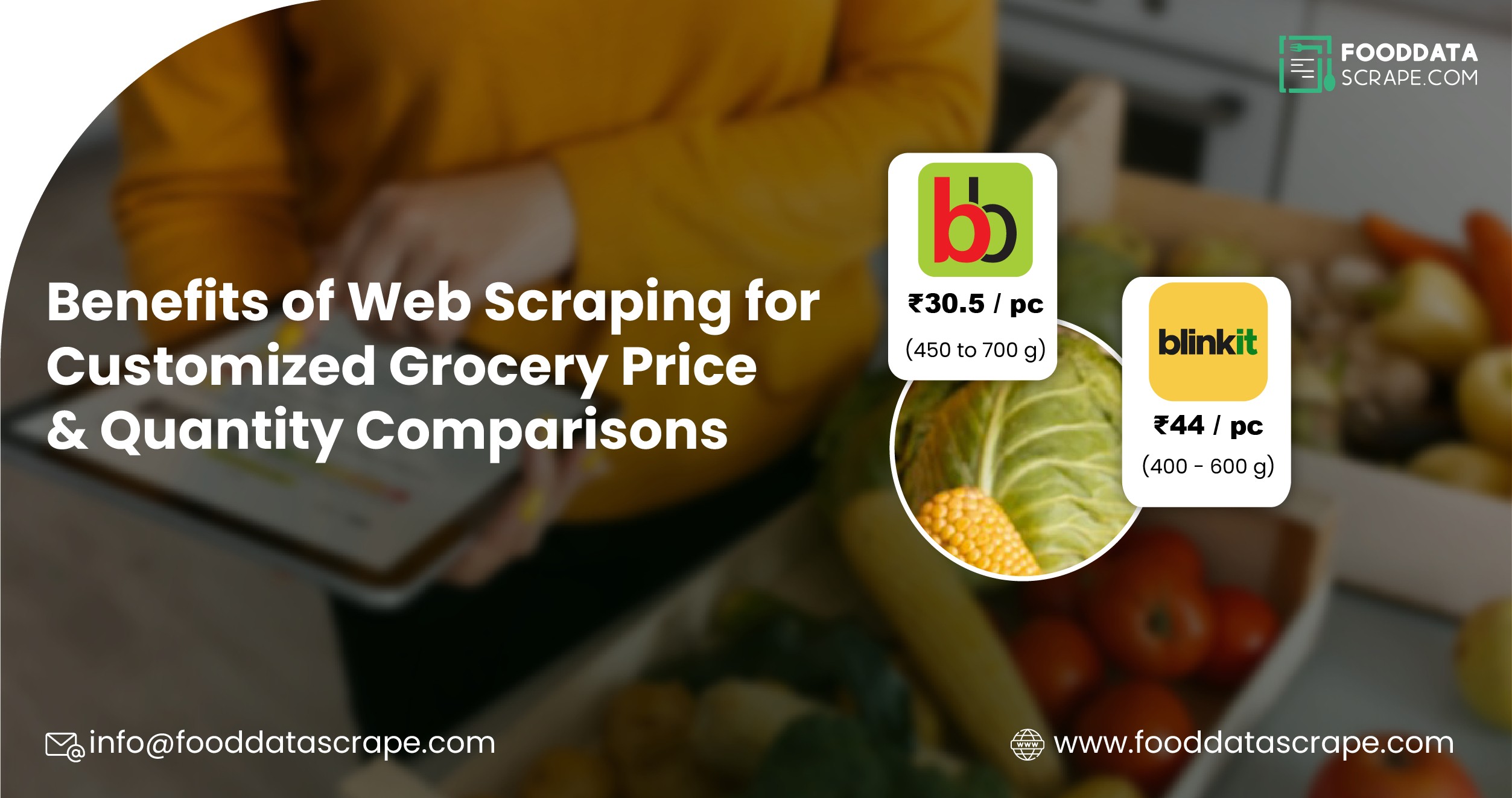 Web Scraping for Customized Grocery Price & Quantity Comparisons