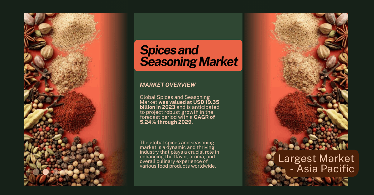 Spices and Seasoning Market [Global Market Overview, Trends, and Projected Growth to USD 19.35 Billion]