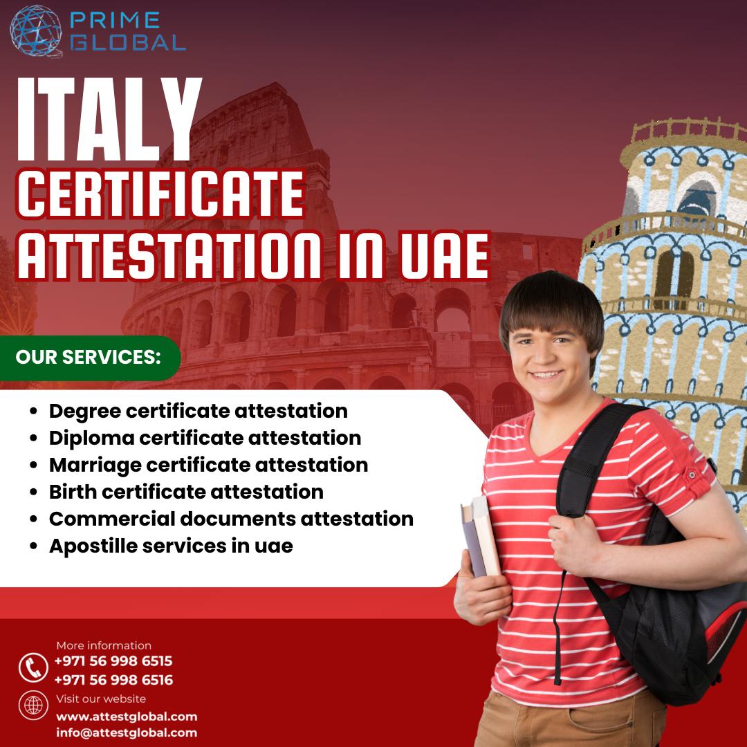 Step-by-Step Process for Italy Certificate Attestation in UAE
