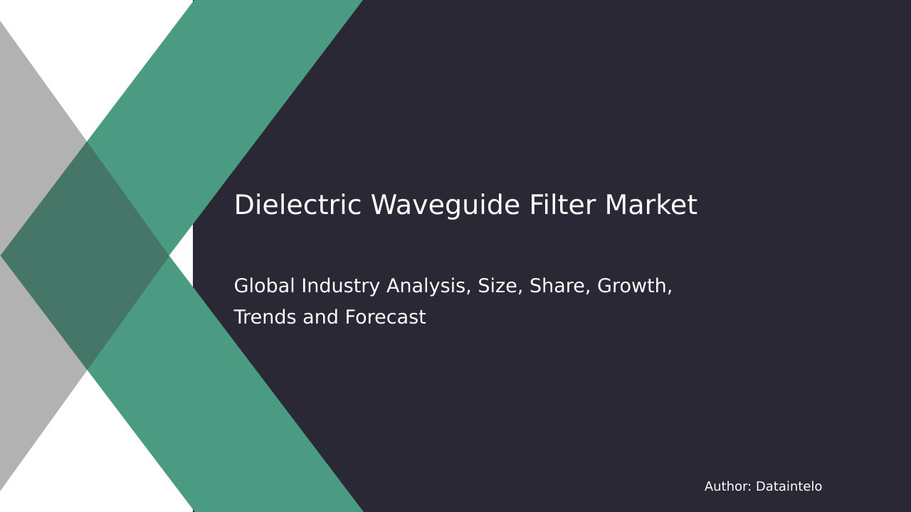 Comprehensive Overview of the Dielectric Waveguide Filter Market for 2032