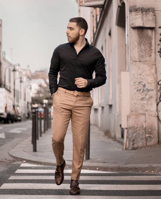 Black Shirt Matching Outfit Ideas for Men for Every Occasion