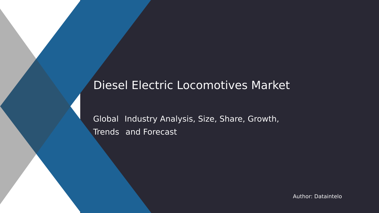 Diesel Electric Locomotives Market Trends 2032: Insights and Growth Forecast