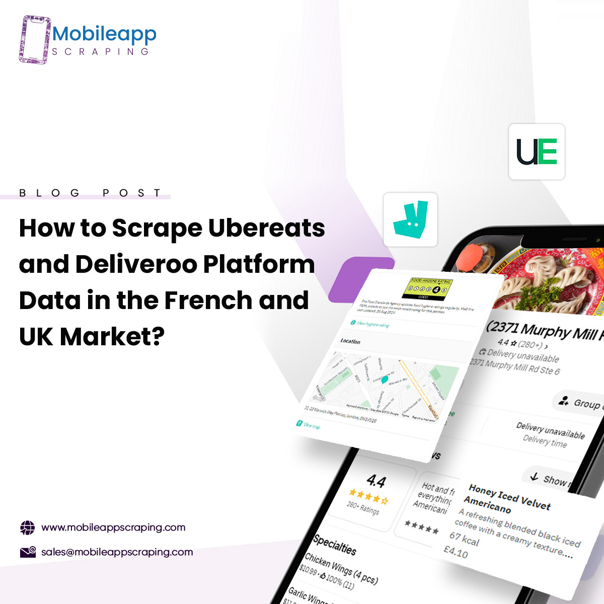 Scrape Restaurants Live on Uber Eats & Deliveroo in UK & France