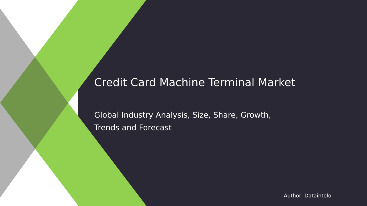 Credit Card Machine Terminal Market Insights & Projections for the Future till 2032