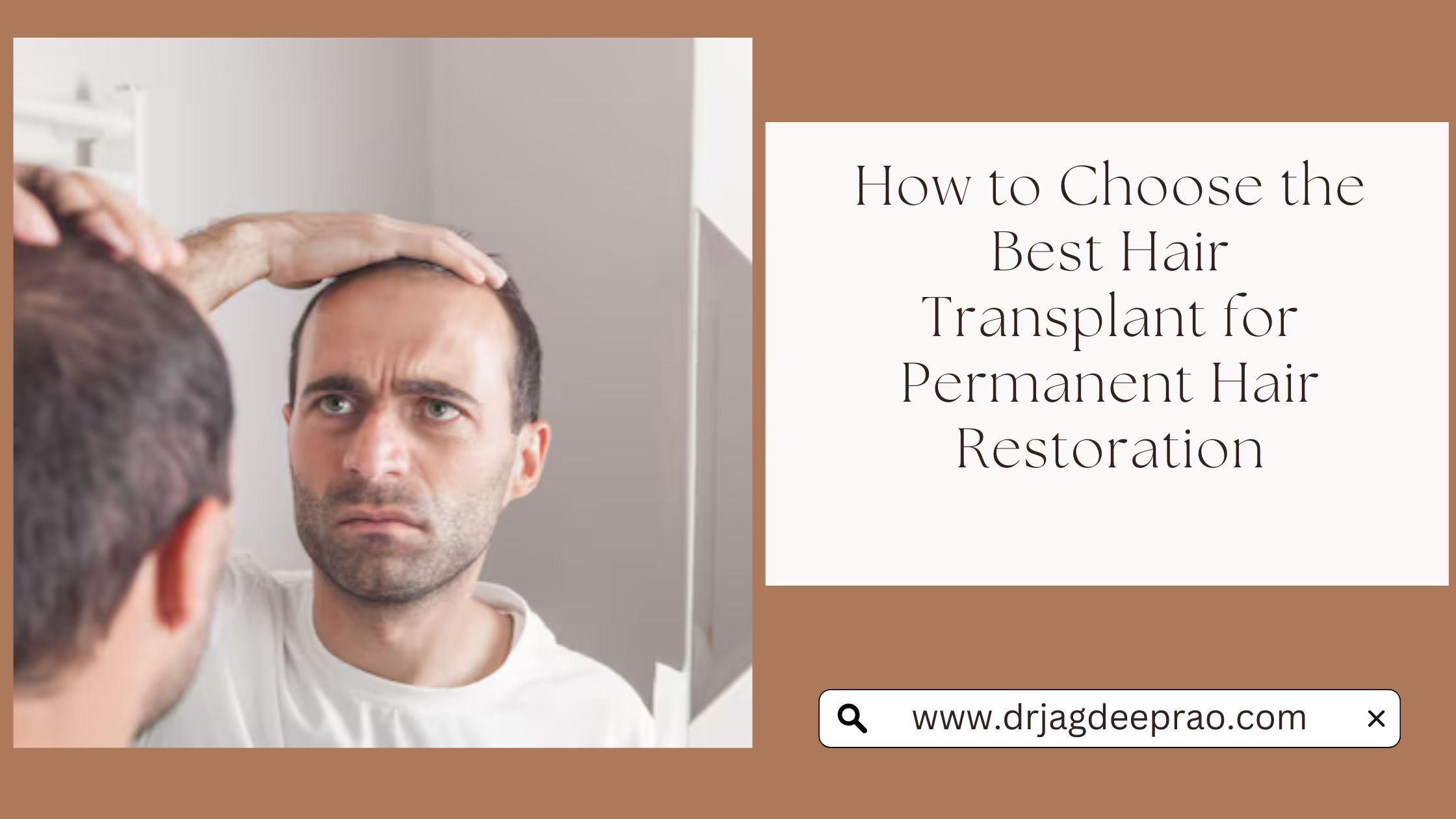 How to Choose the Best Hair Transplant for Permanent Hair Restoration