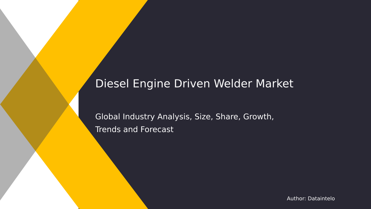Market Potential Unlocked: Diesel Engine Driven Welders and Millennial Preferences
