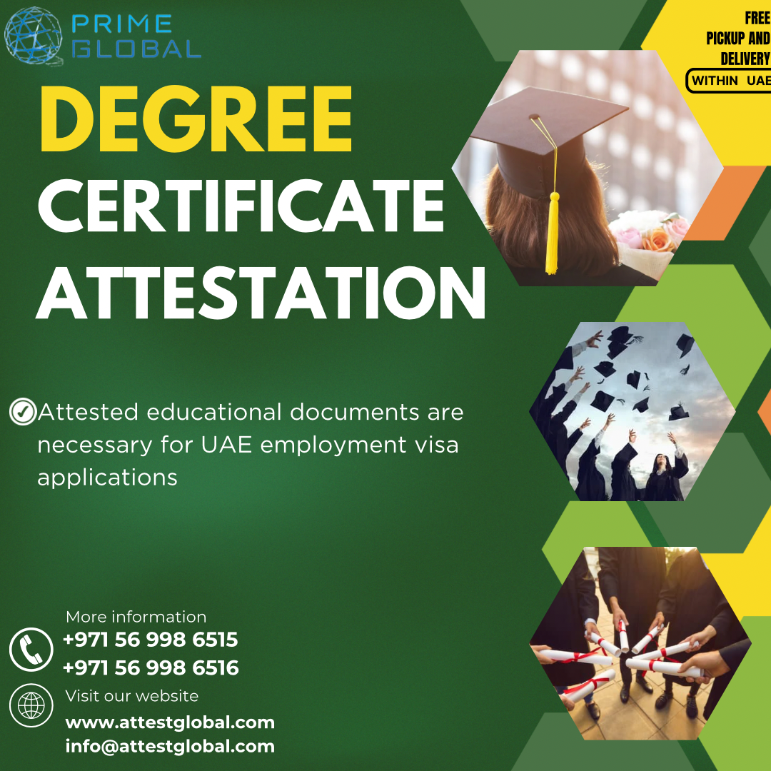 Trusted Services for Degree Certificate Attestation in the UAE