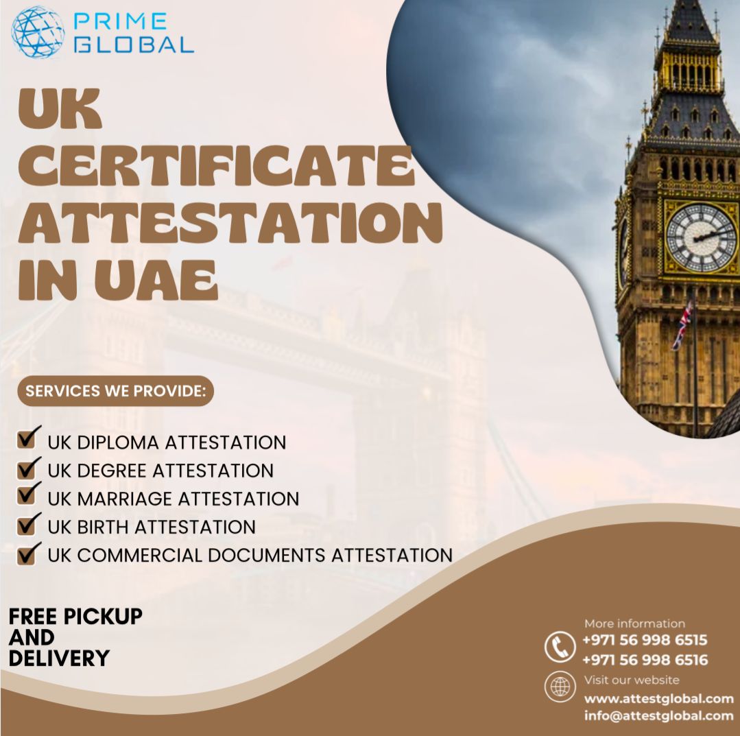 Affordable UK Certificate Attestation Services in the UAE