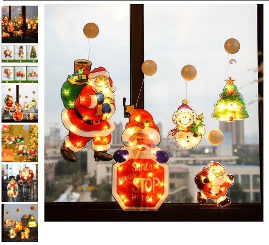 Hanging Illuminate Santa Claus Xmass Tree Adds Warmth To Your Space