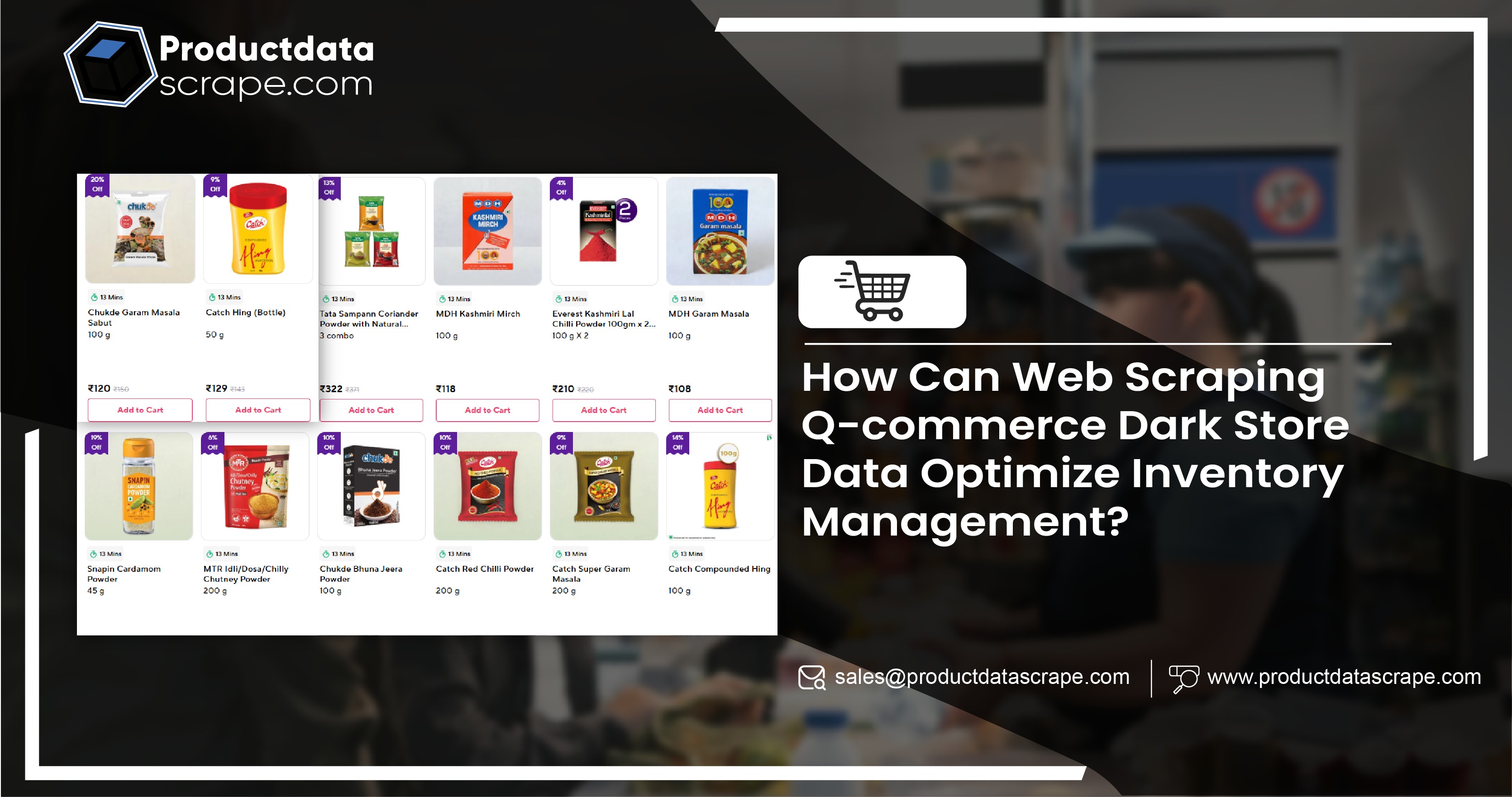 Web Scraping Q-commerce Dark Store Data for Inventory Management