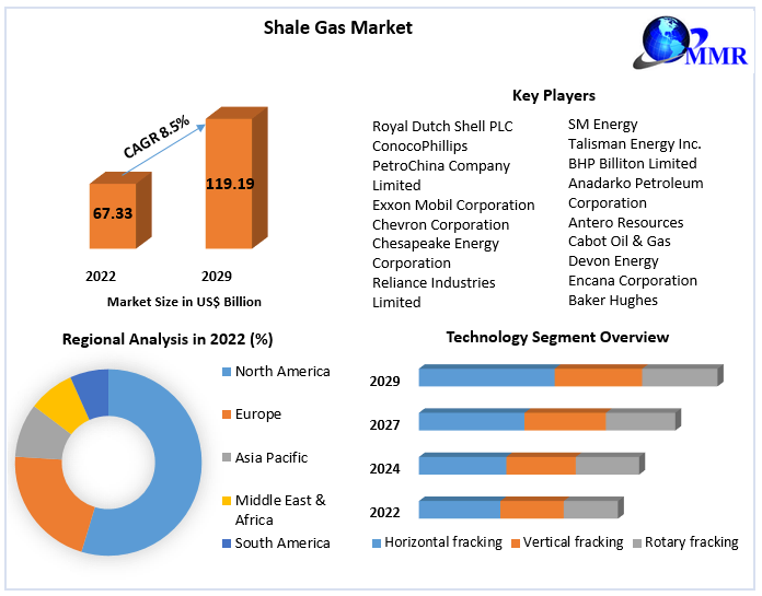 Rapid Expansion of Shale Gas Market to USD 119.19 Bn by 2029
