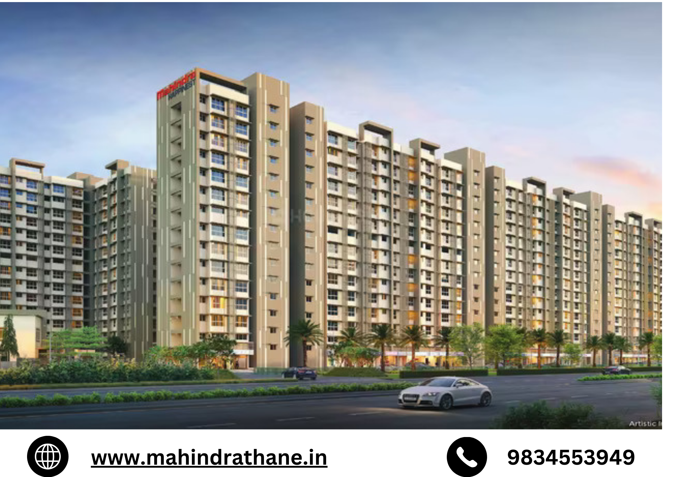 Mahindra Lifespaces Thane Happinest 1 2 3 BHK Project Address Sample Flat Price Brochure