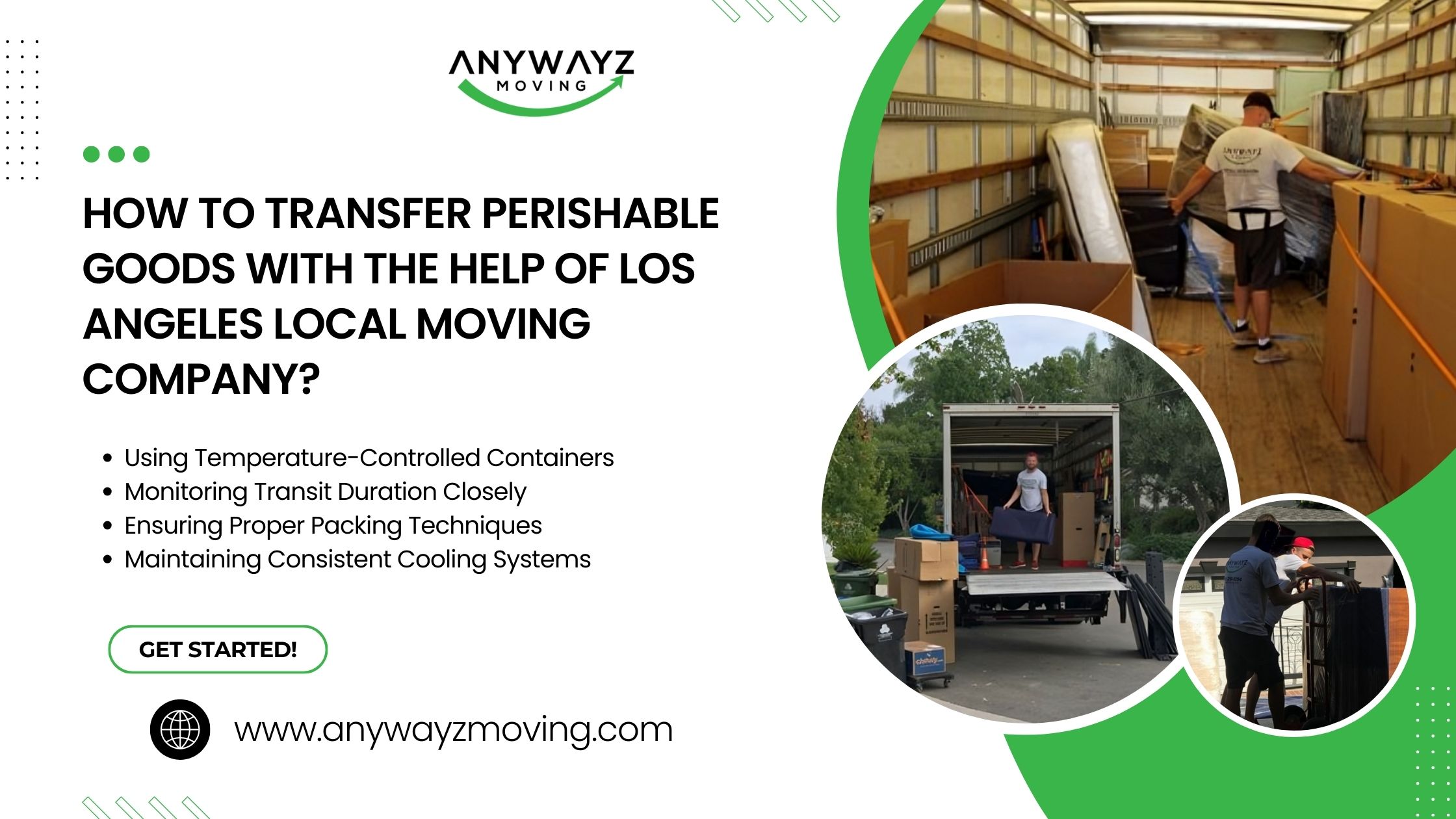 How to Transfer Perishable Goods with the Help of Los Angeles Local Moving Company?