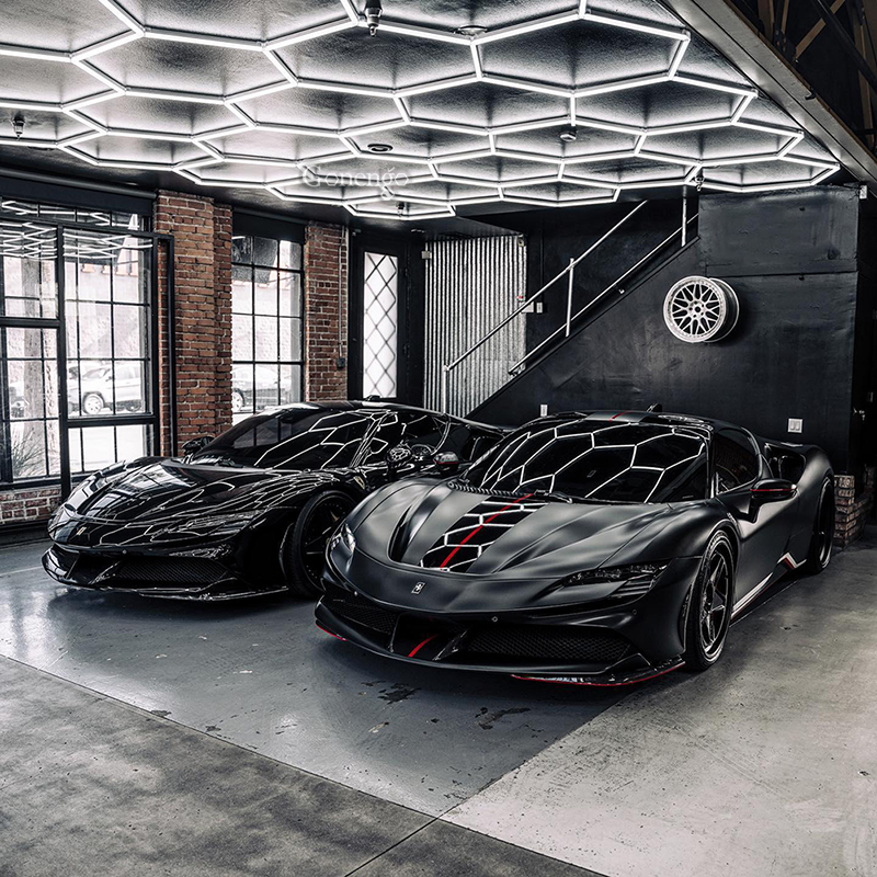 How do modern LED lights contribute to achieving a flawless finish in automotive detailing?