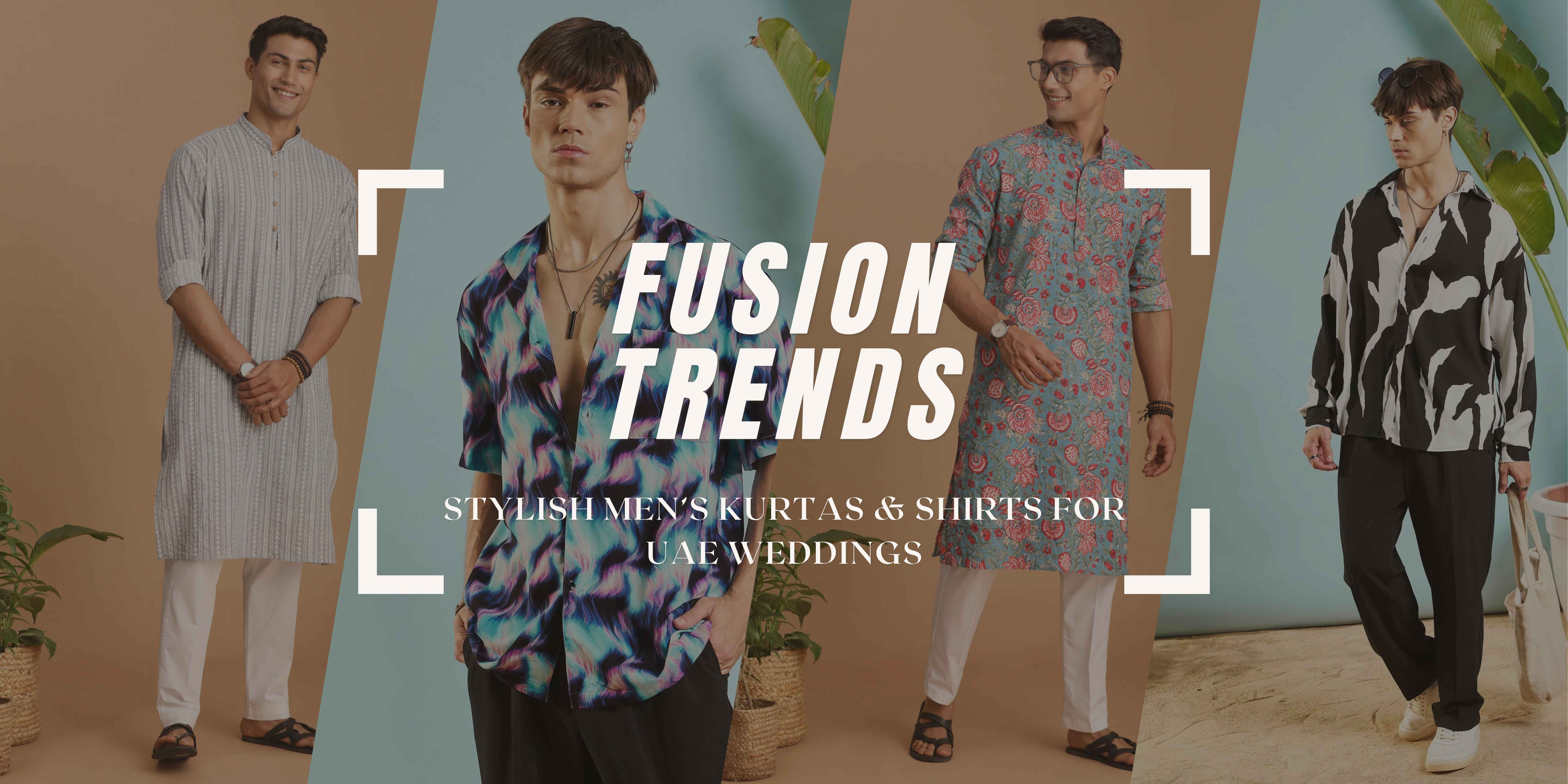 Stylish Men’s Kurtas & Shirts for UAE Weddings: Fusion Trends