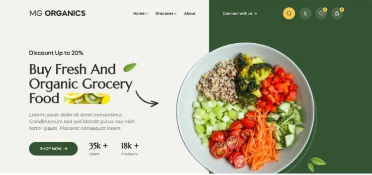 MG ORGANICS - The Ultimate Multipurpose eCommerce HTML Template for All Business Needs
