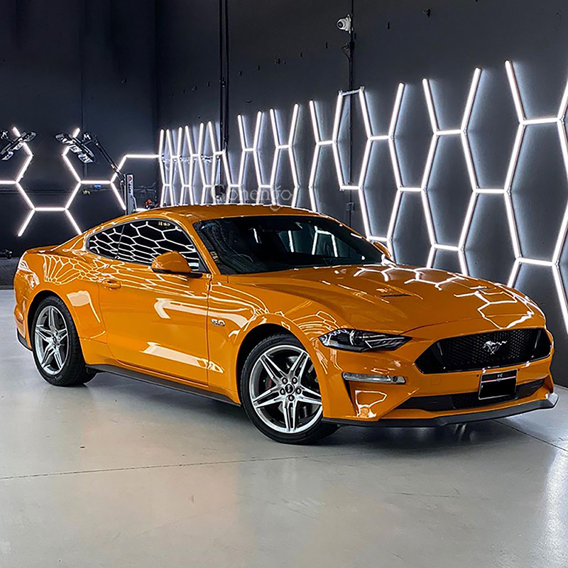 How do modern LED lights aid in car wrapping?