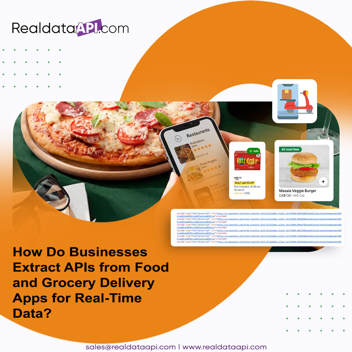 Scrape APIs from Food and Grocery Delivery Apps for Real-Time Data
