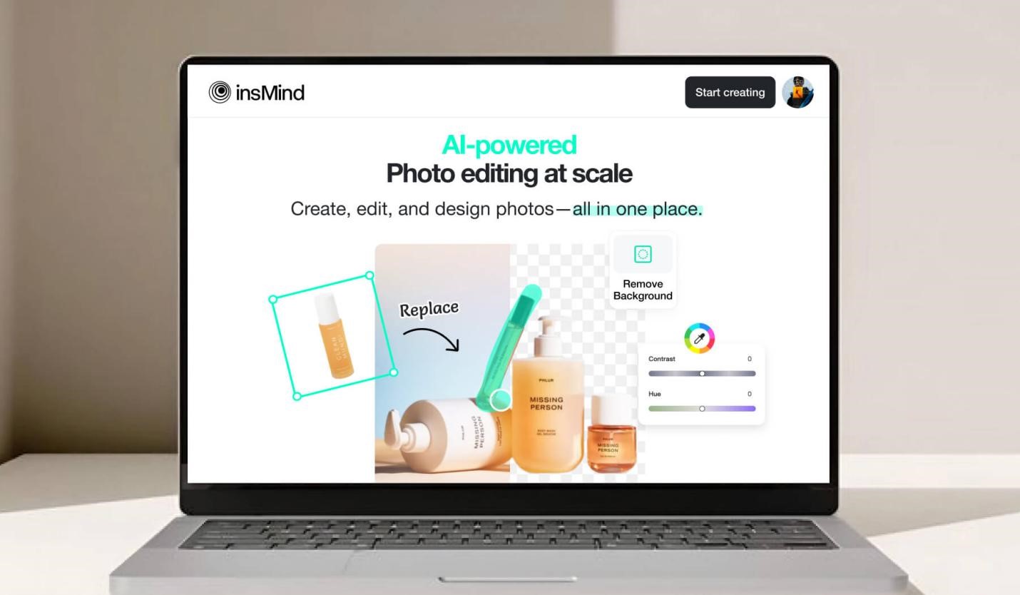 insMind AI Photo Editor - Simplify Photo Editing with AI for Free
