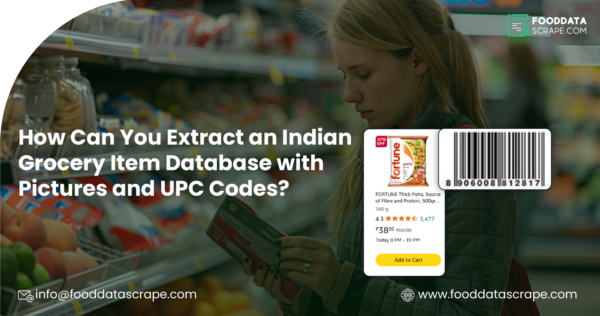 Extract an Indian Grocery Item Database with Pictures and UPC Codes