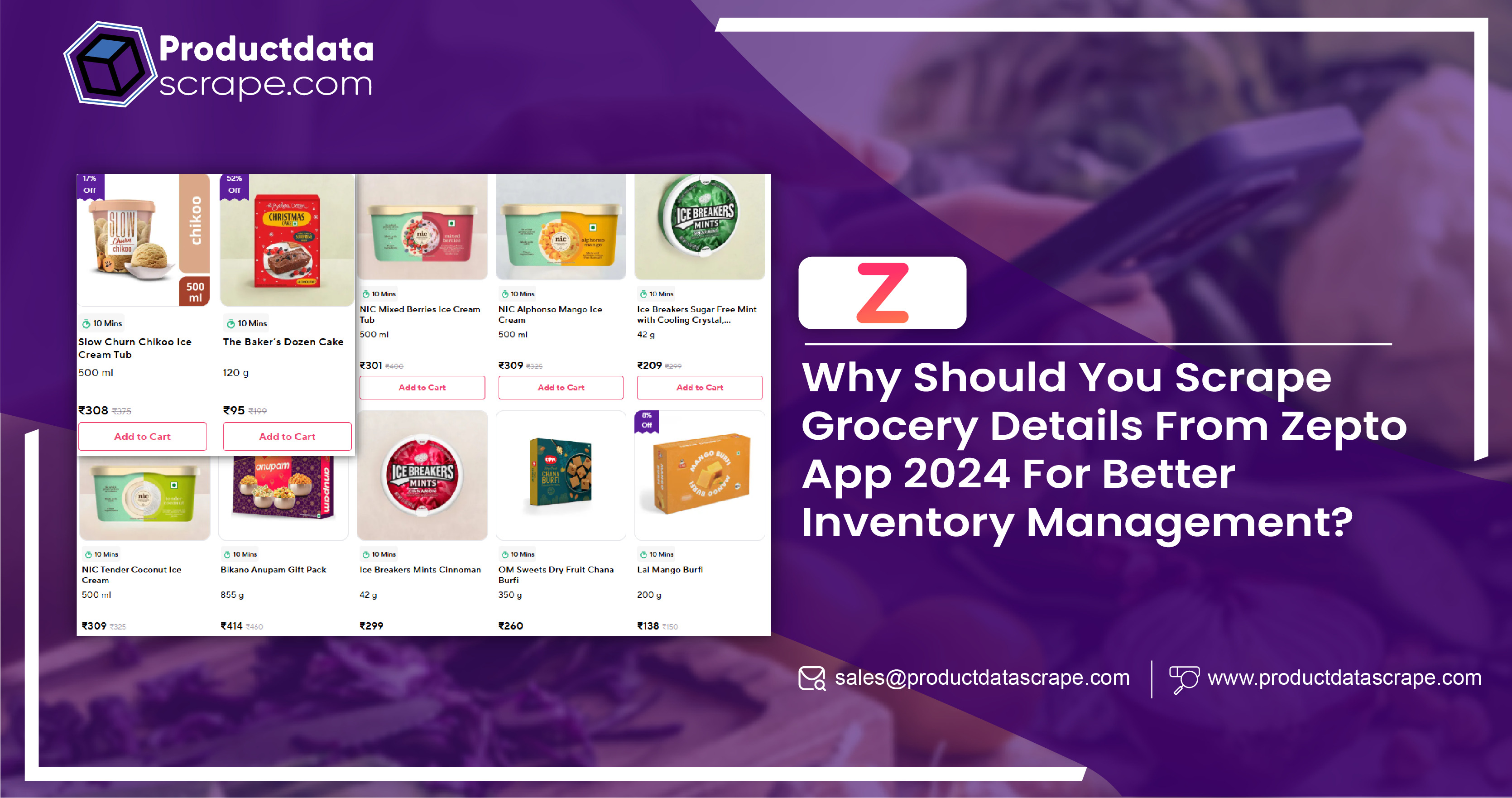 Scrape Grocery Details from Zepto App 2024 for Better Inventory Management