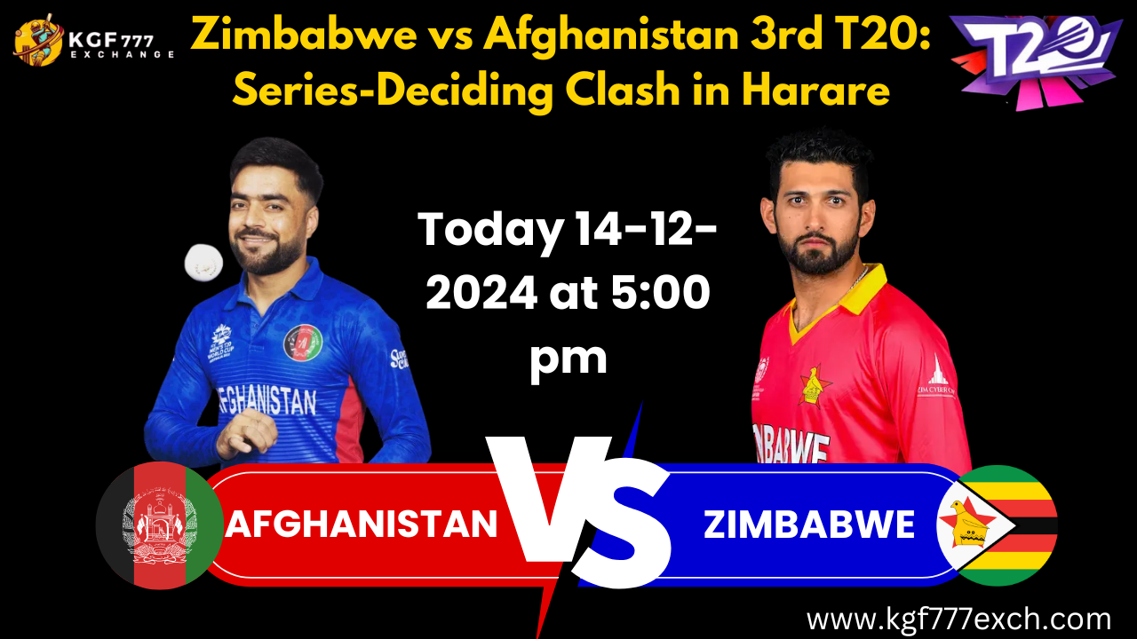 Zimbabwe vs Afghanistan 3rd T20: Series-Deciding Clash in Harare