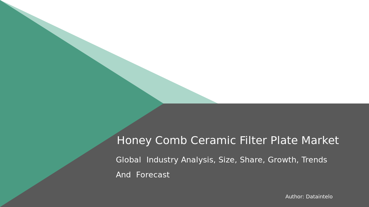 Global Trends in Honey Comb Ceramic Filter Plate Market 2032