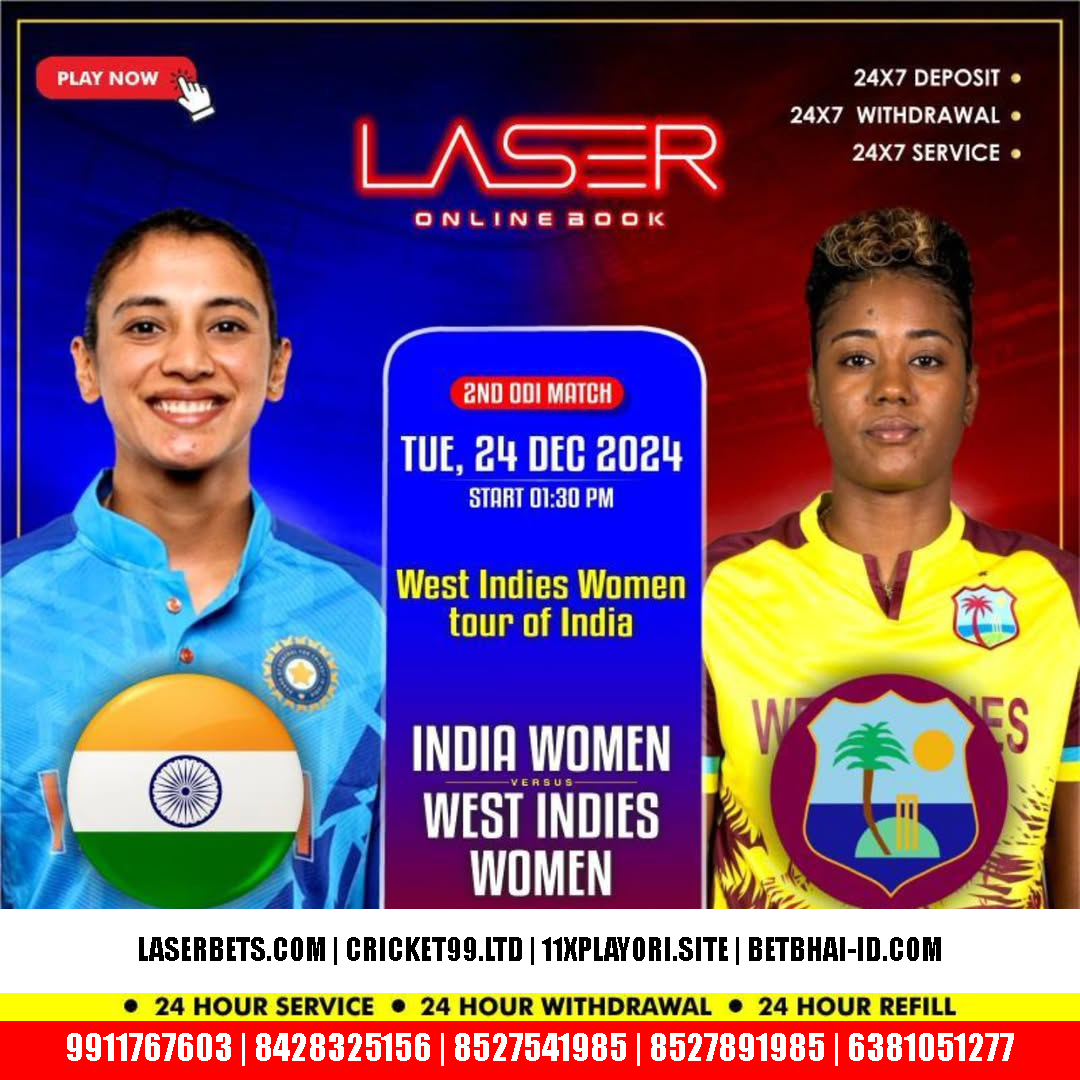 Catch the Action Live: India Women vs. West Indies Women - T20 Cricket Showdown on Laser247!