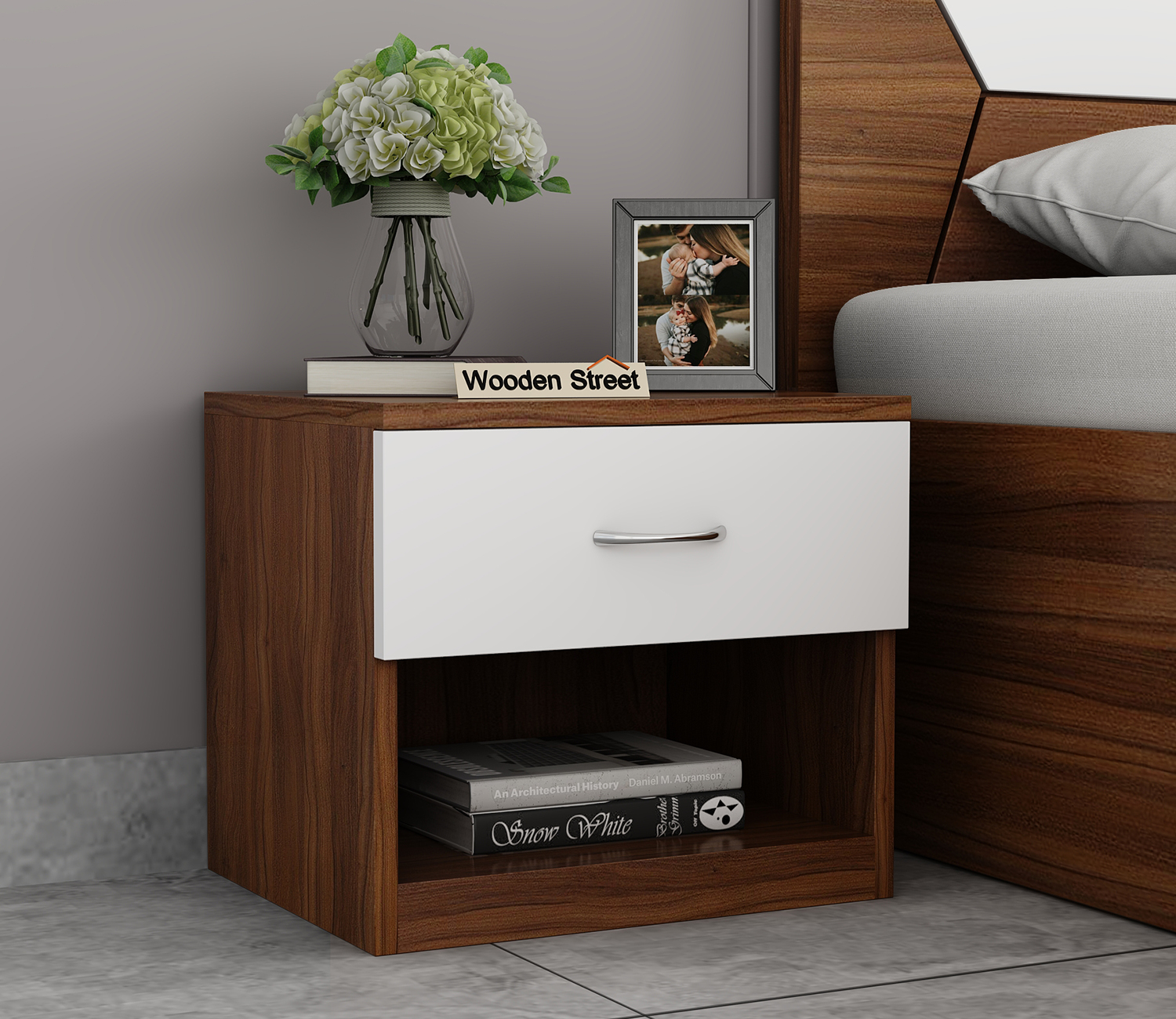8 Bedside Table Hacks for Small Spaces | Wooden Street