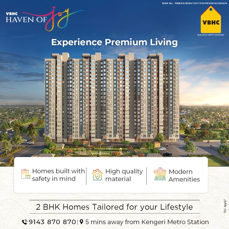 VBHC Aurora: Premium 3 BHK Luxury Flats in Bangalore