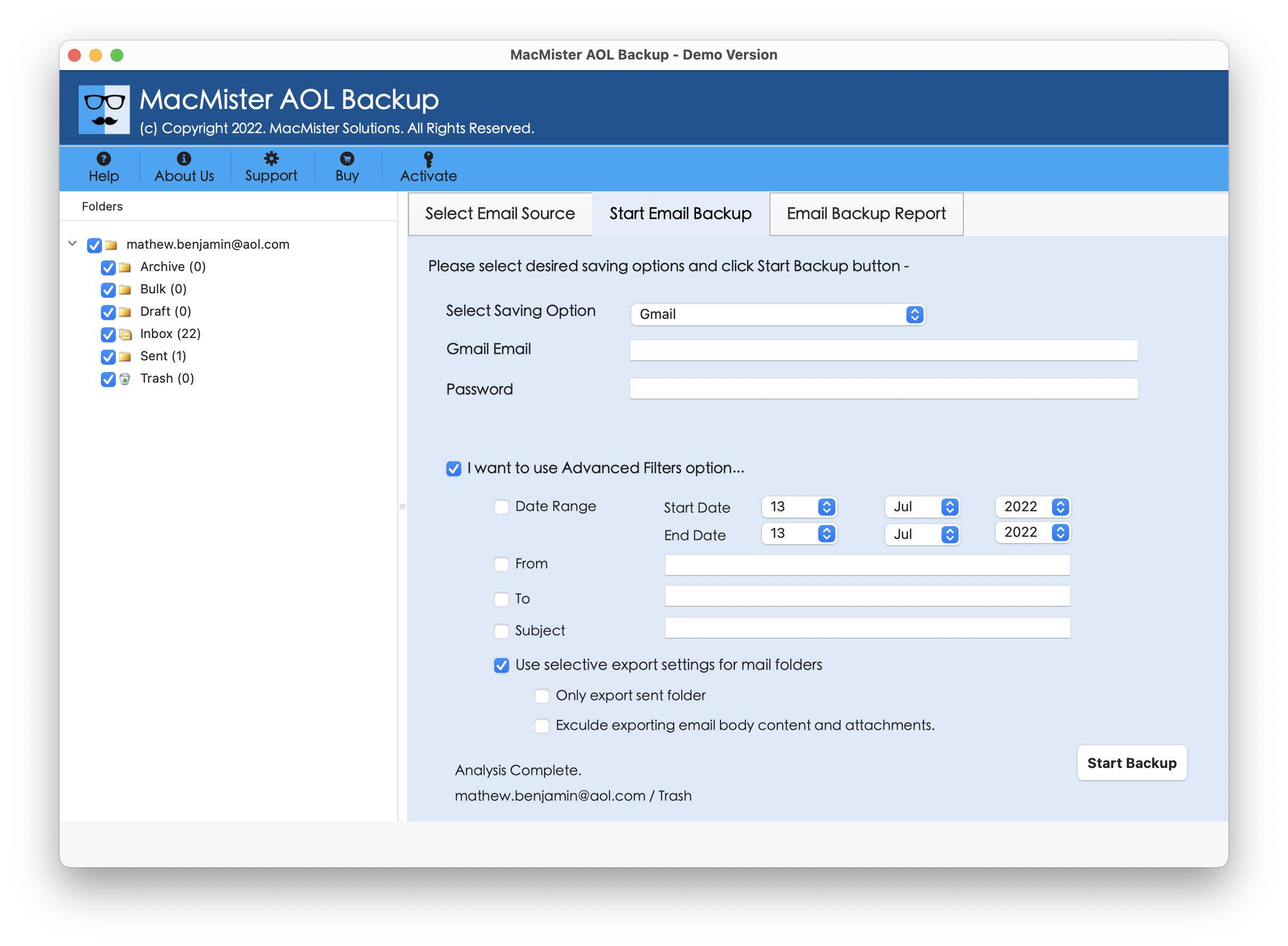 How to Move from AOL to Gmail on Mac?