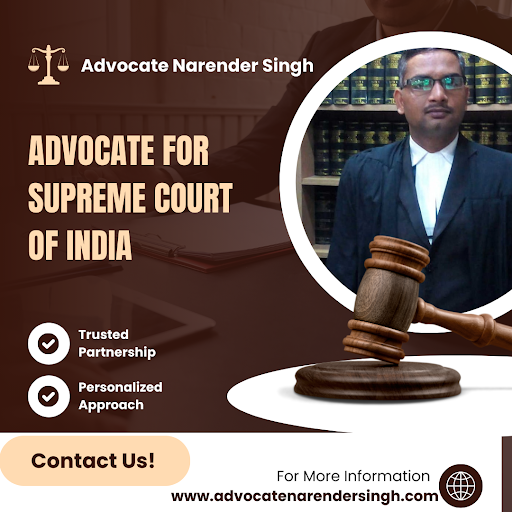 When facing a complex or high-risk legal matter, you need the expertise and determination of a skilled advocate who can navigate the intricacies of the law at the highest level. Advocate Narender Singh, practicing in the Advocate for Supreme Court of Indi