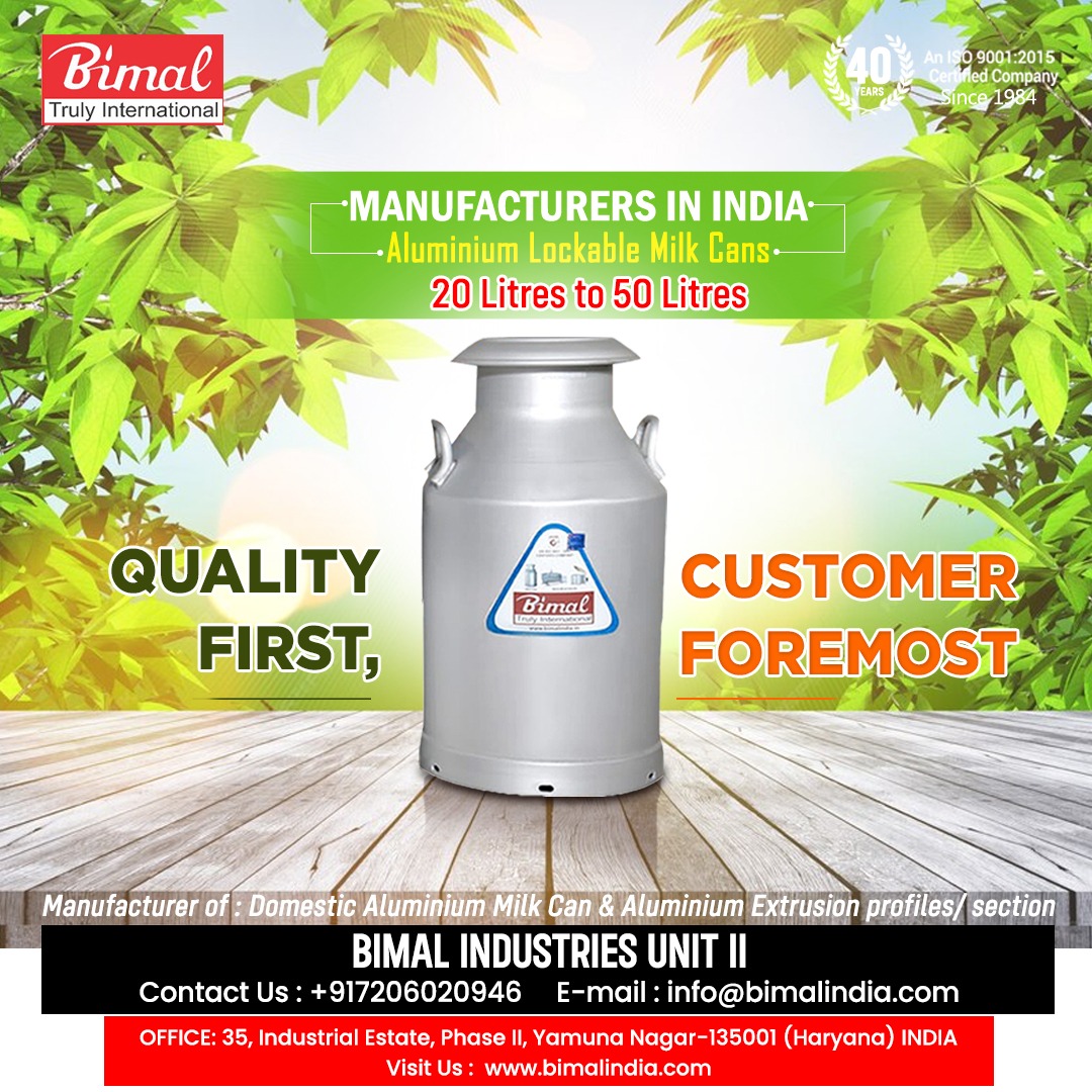 Top Milk Can Manufacturers in India: The Best Quality Aluminium Milk Cans You Can Trust