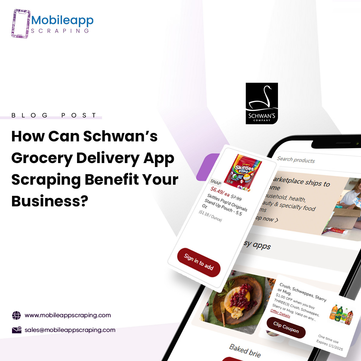 Schwan’s Grocery Delivery App Scraping - Extract Supermarket Data