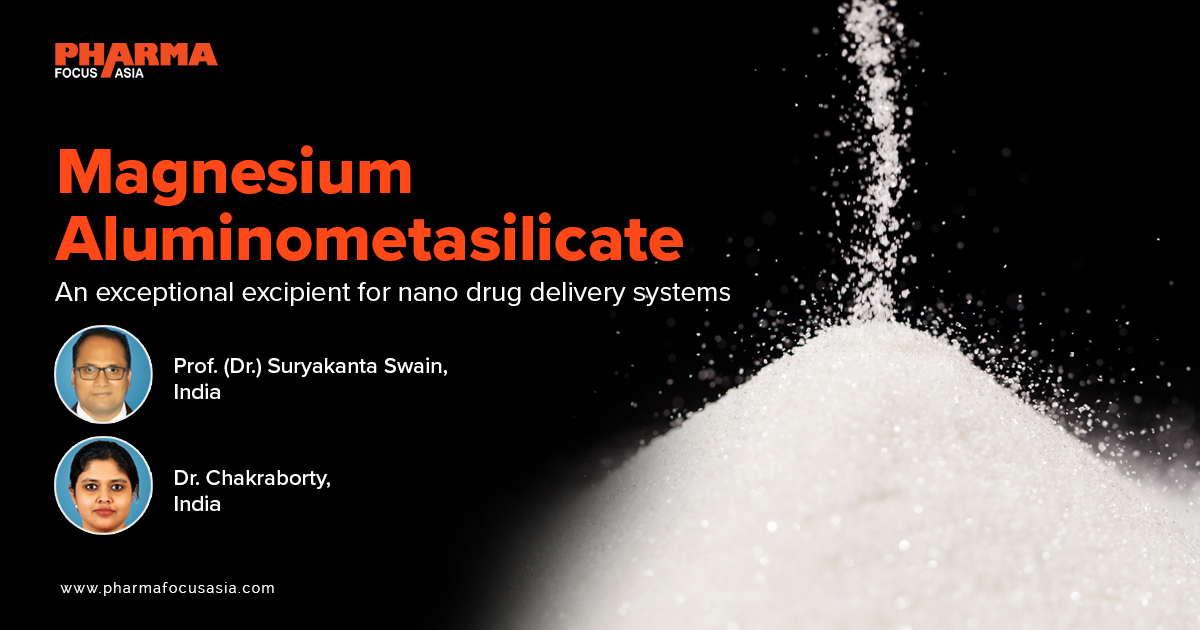 Magnesium Aluminometasilicate An exceptional excipient for nano drug delivery systems