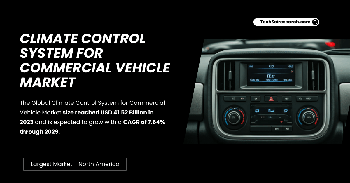 Climate Control System for Commercial Vehicle Market | Market Share, Trends, and Forecast to USD 41.52 Billion by {2029}